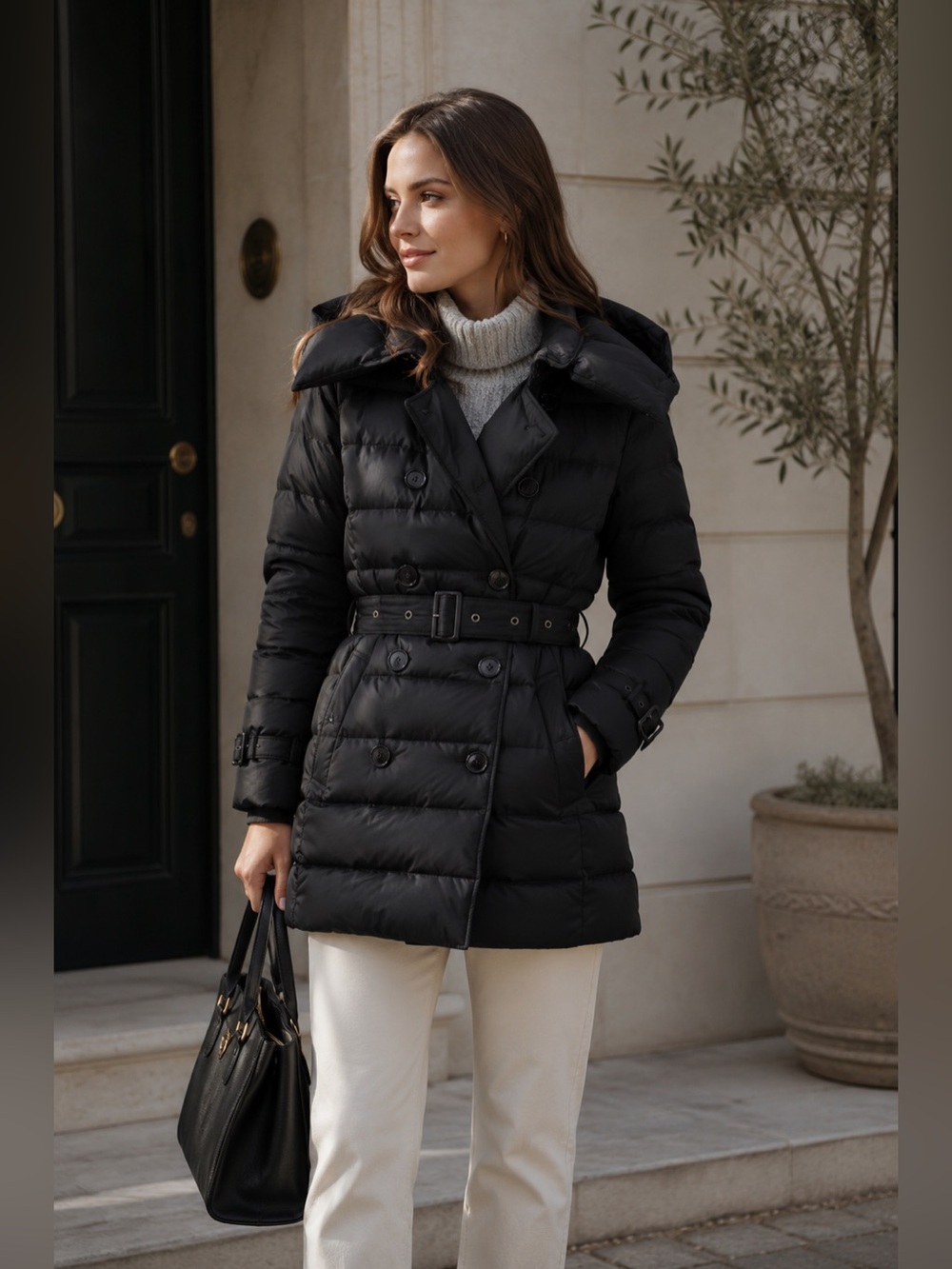NEW Burberry Women’s Witley Down Jacket Black